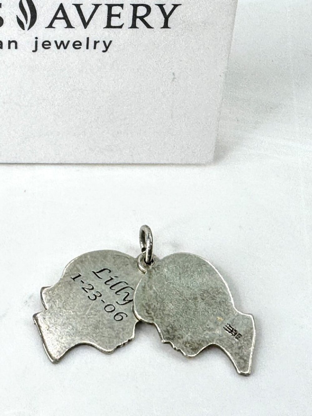 Vintage James Avery Sterling Silver Boy & Girl Couple Charm Pendant JR1928
